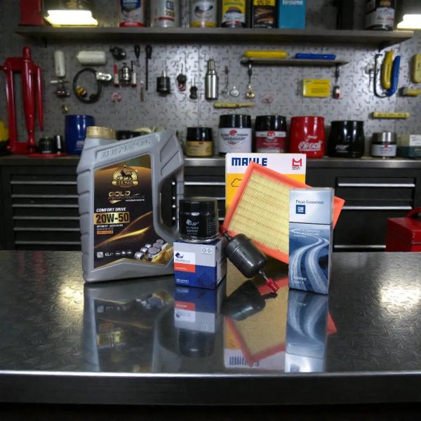 Kit Filtros Aire, Aceite Y Combustible + Lubricante 20w50